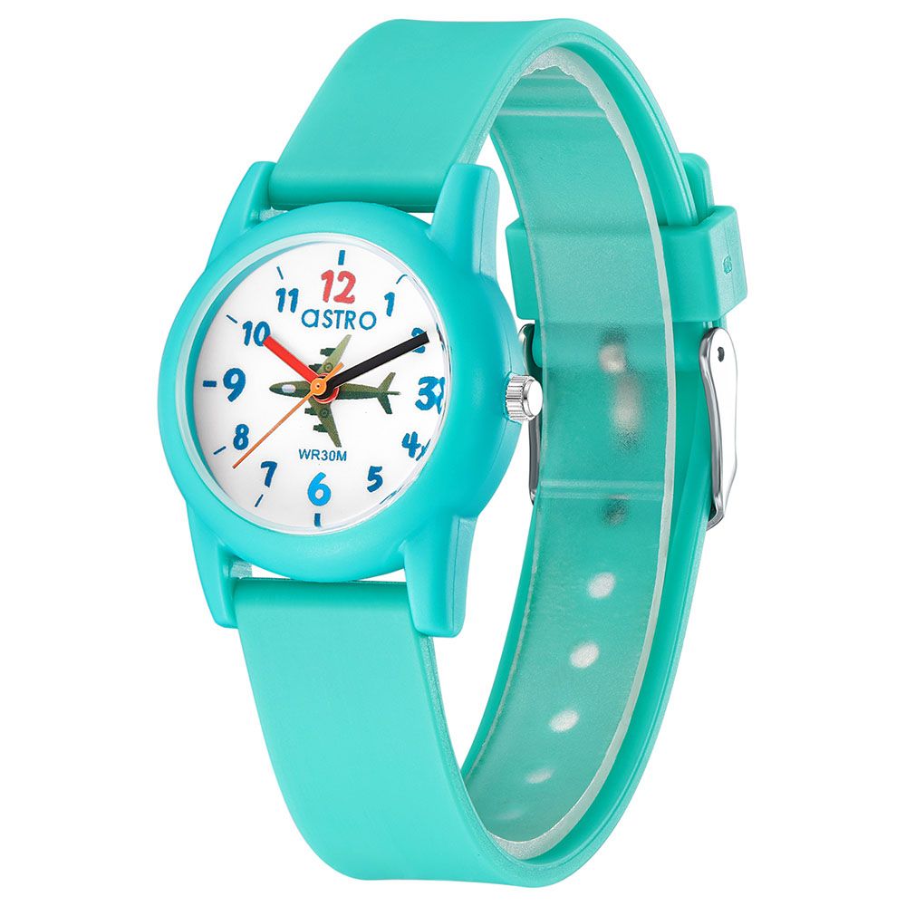 Astro - Japan Pc21 Movement Polyurethane Strap Analog Display Watch - Jade