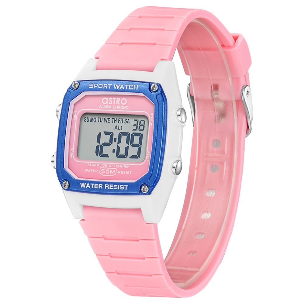 Astro - Kids Digital Silver Dial Watch - Pink