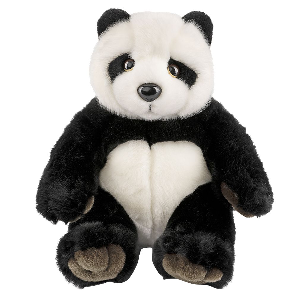 Living Nature - Panda With Sound Plush Toy - Black/White - 25cm