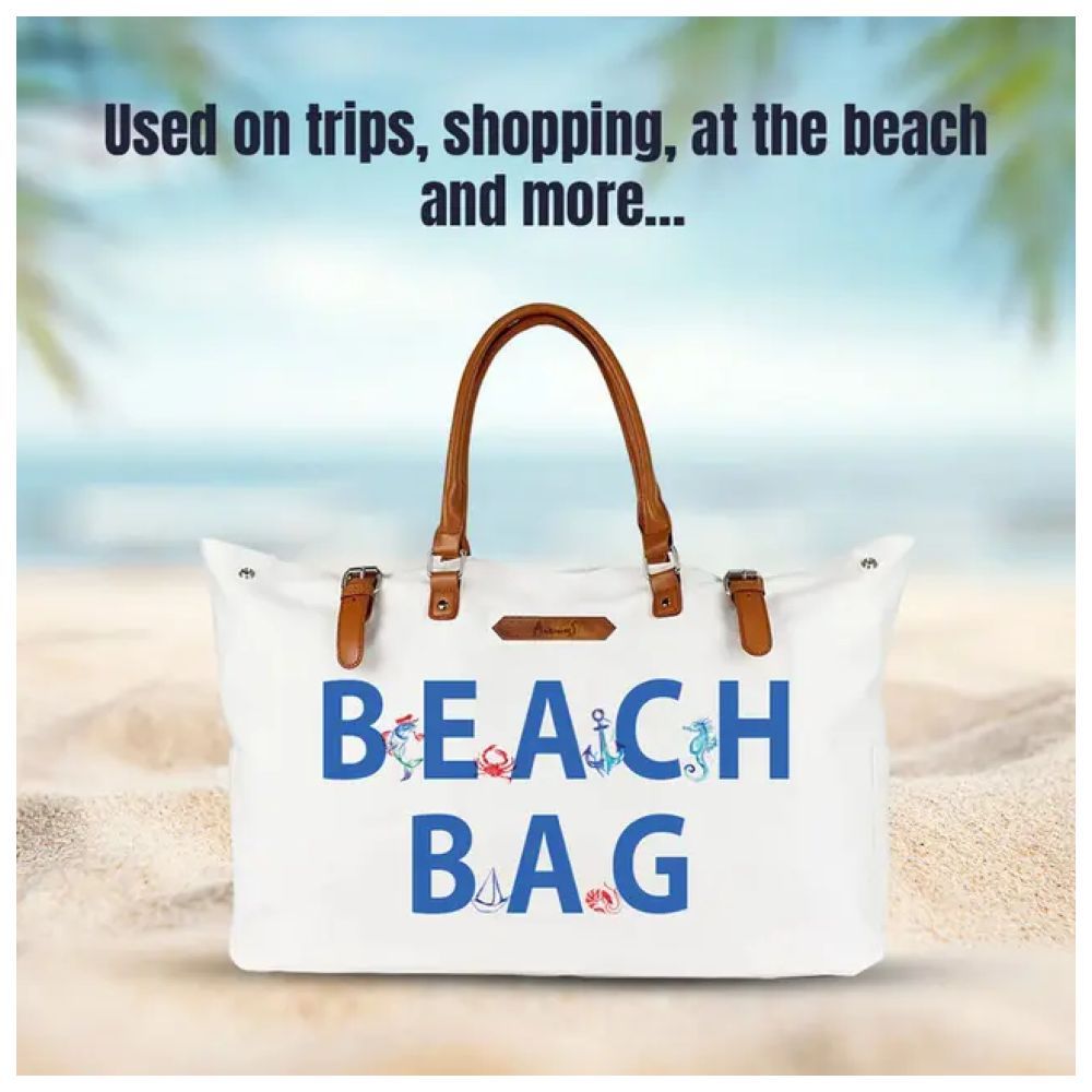 Anemoss - Beach Bag - White