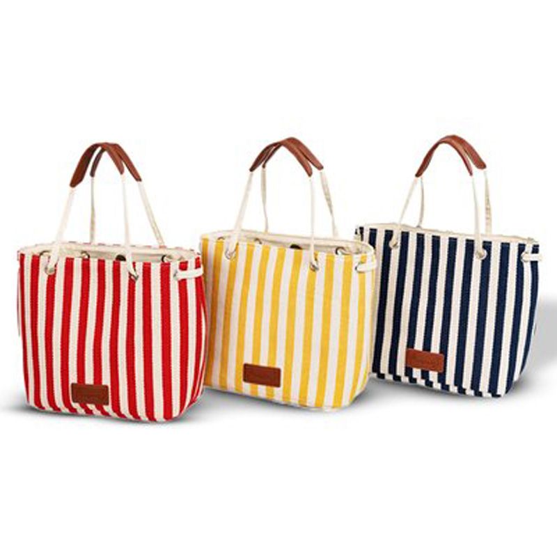 Anemoss - Striped Hand And Shoulder Bag - Yellow