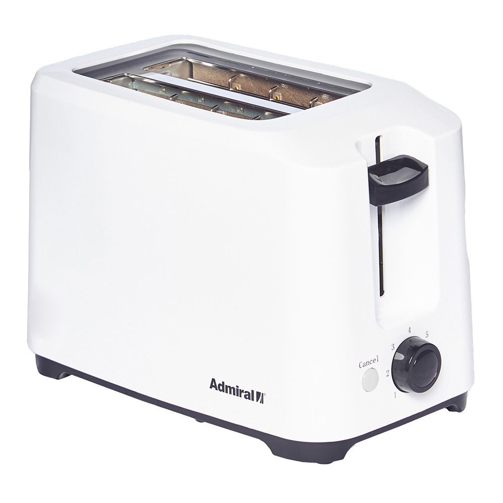 Admiral - 2 Slice Toaster w/ Lever & Knob - White - 750 W