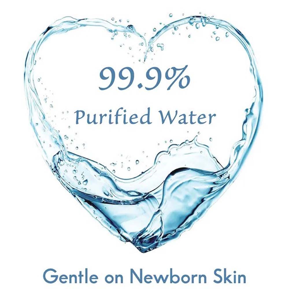 Purelements - Natural 99.9% Water Wipes - Pack of 12 - 768pcs