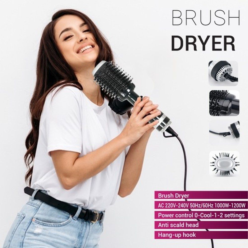 Afra - Hair Dryer Brush - Black