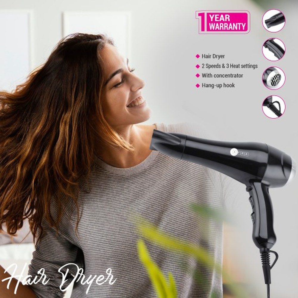 Afra - Hair Dryer - Black - 2300 W