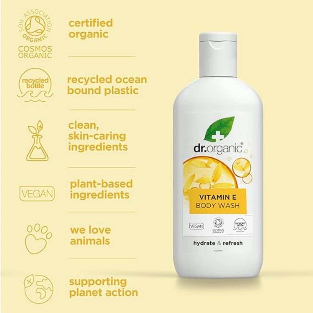 Dr Organic Vitamin E Body Wash 250ml