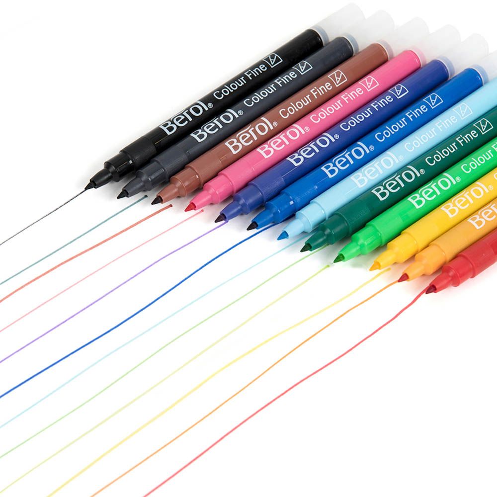 TTS - Berol Colour Fine Tipped Marker Pens - 288pcs