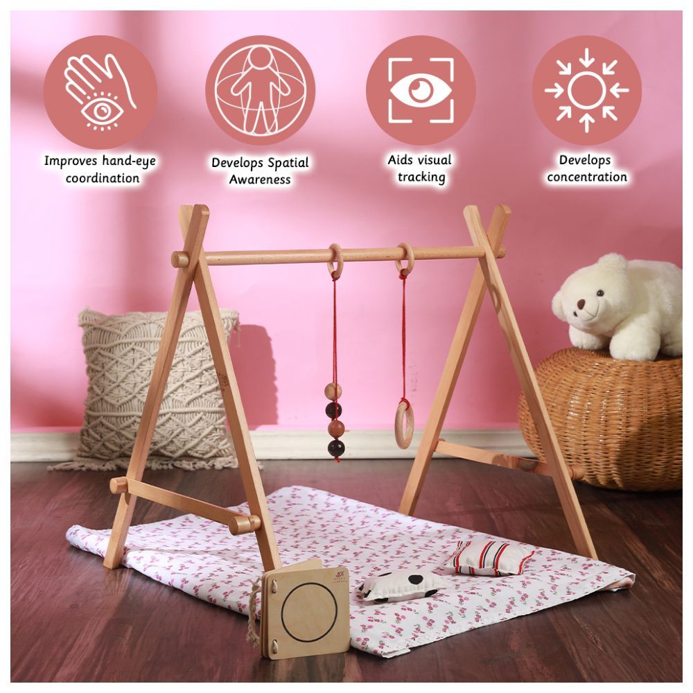 Ariro - Wooden Baby Mobile And Floor Gym