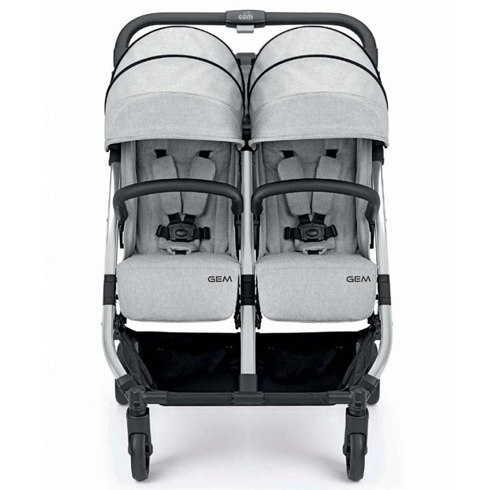 Cam - Gem Double Stroller - Grey