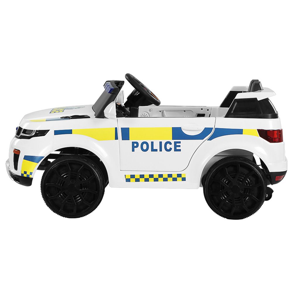 Amsham - Kids Electric Police Car - 12V - White