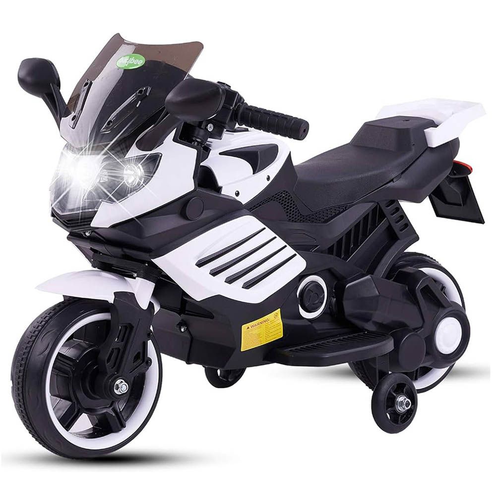 Amsham - Kids Motorcycle - 6V - White