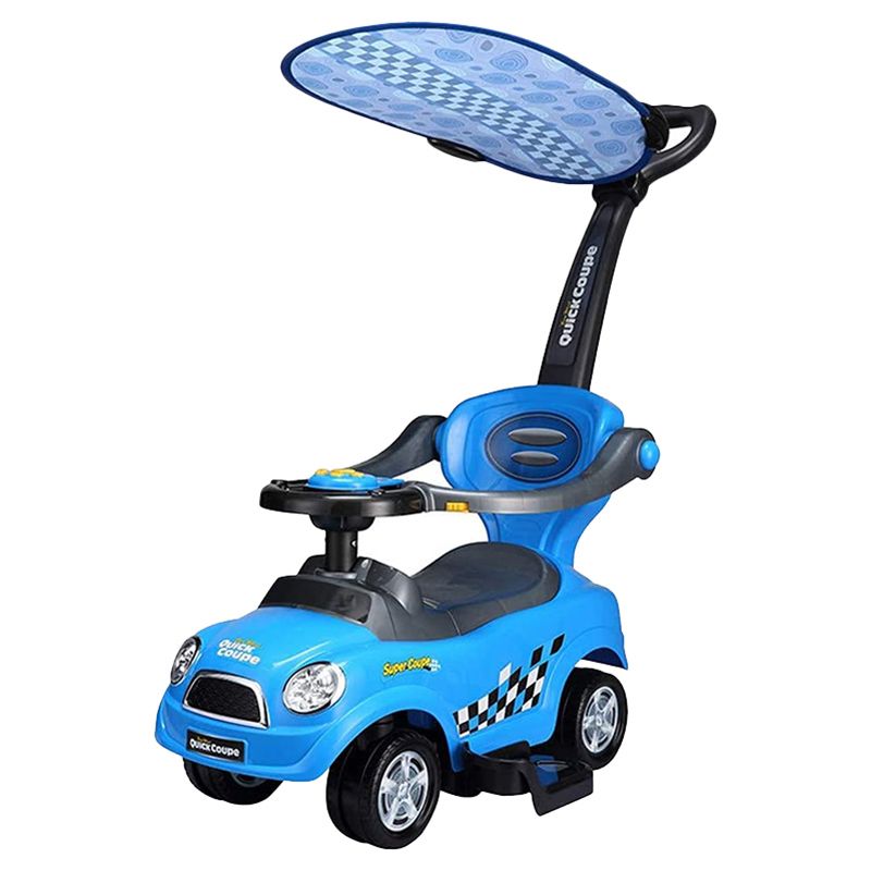 Amsham - Sunshine Canopy Coupe Pusher Car - Blue