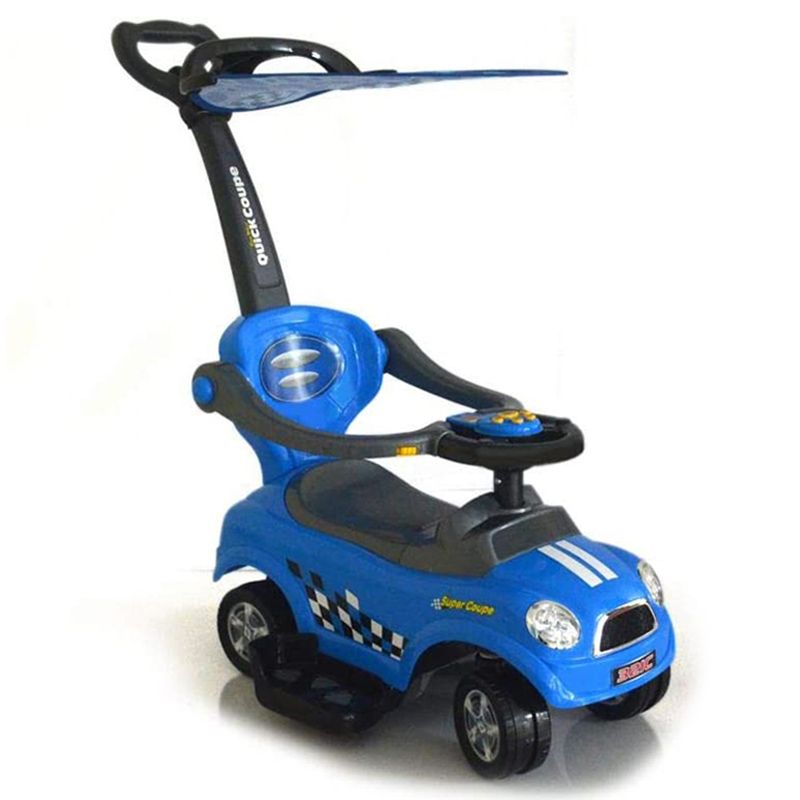 Amsham - Sunshine Canopy Coupe Pusher Car - Blue