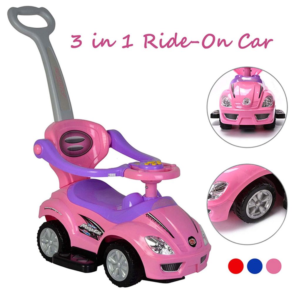 Amsham - Mega Pusher Car - Pink