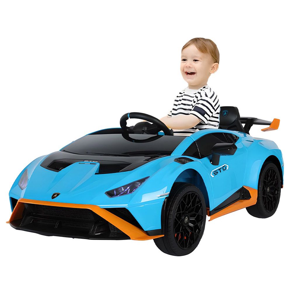 Lamborghini - Hurcan STO Kids Car - 12V - Blue