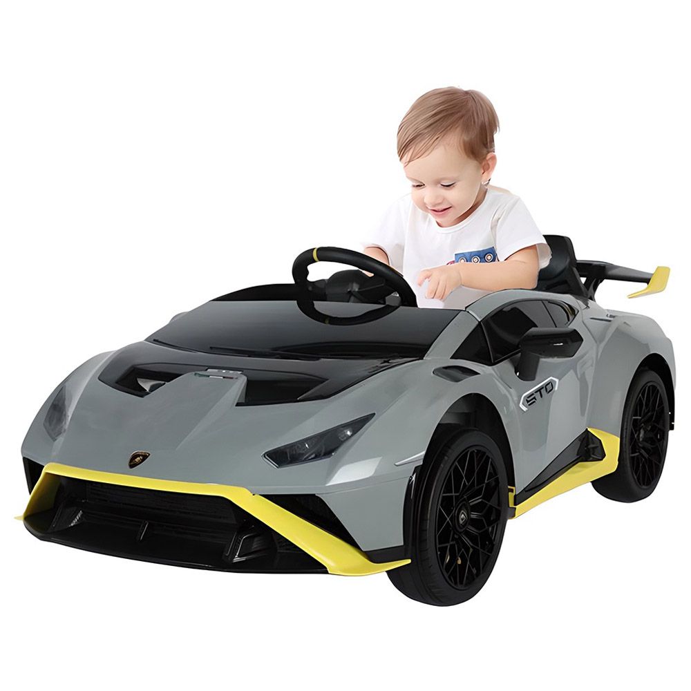 Lamborghini - Hurcan STO Kids Car - 12V - Grey