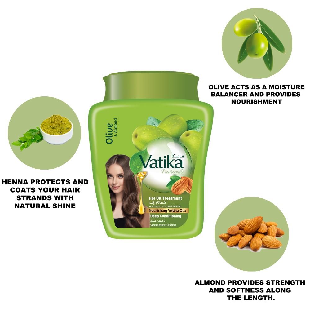 Vatika Naturals - Deep Conditioning Hammam Zaith Hot Oil Treatment - 500g