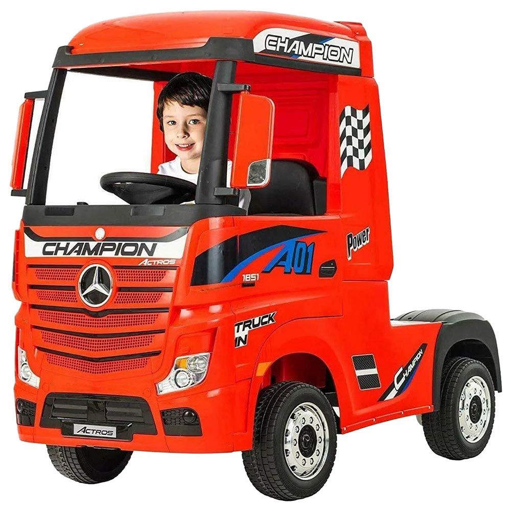 Mercedes-Benz - Actros Kids Rideon Truck - Red - 12V