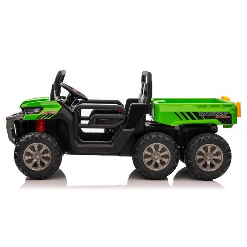 Amsham - Rideon Construction Truck With Electric Tipping Bed - Green - 24V