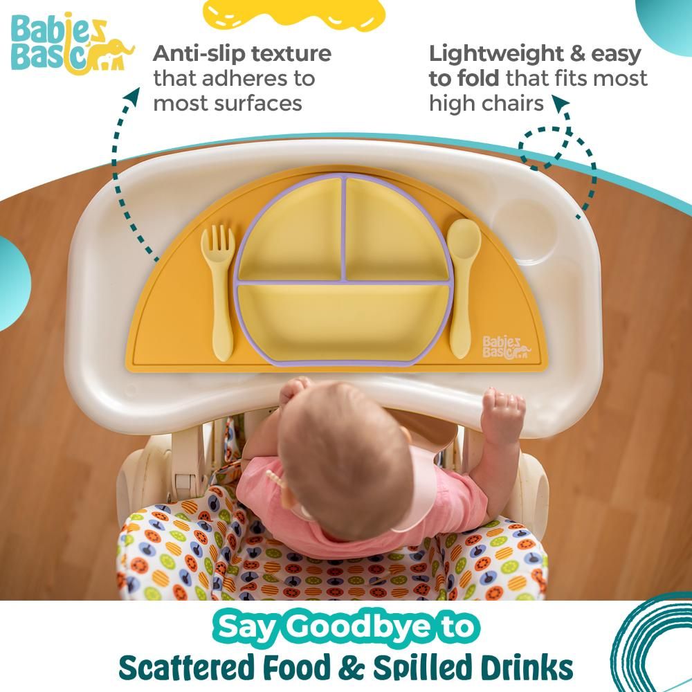 Babies Basic - Silicone Placemat - Yellow