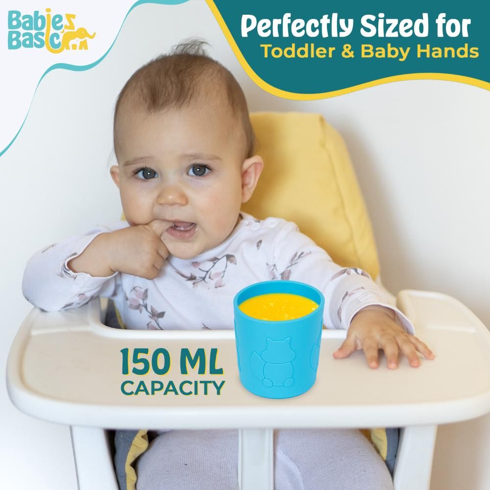 Babies Basic - Silicone Trainer Cup - Blue