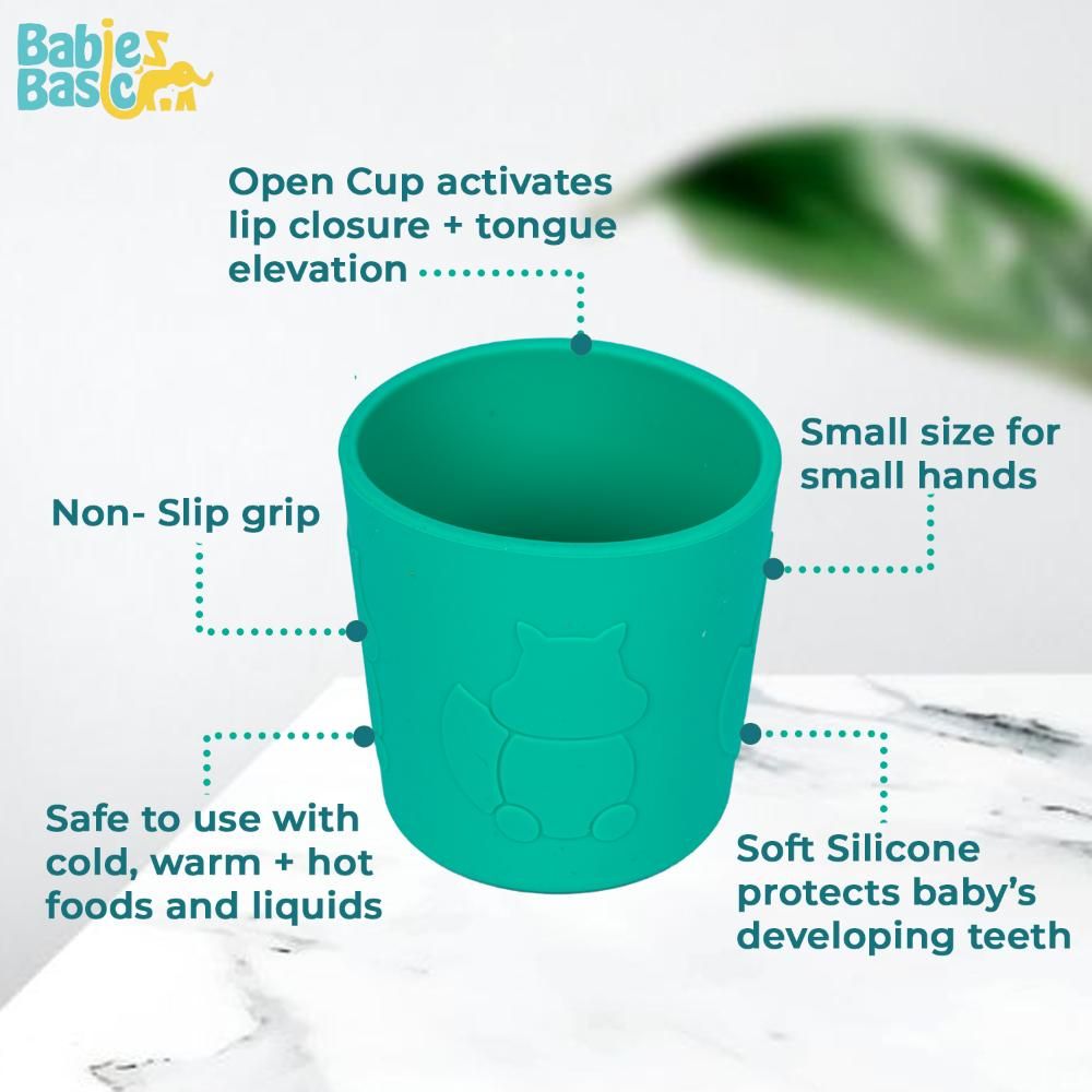 Babies Basic - Silicone Trainer Cup - Green