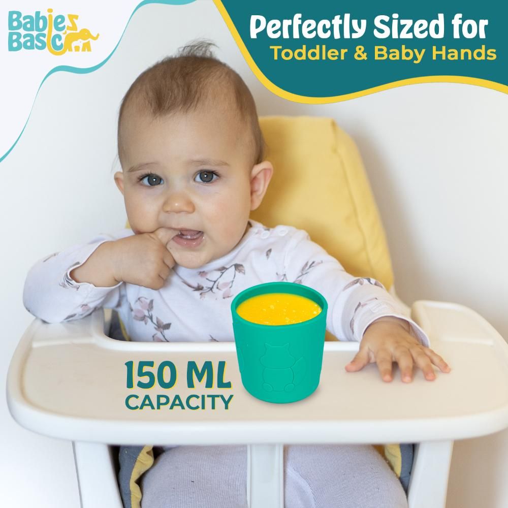 Babies Basic - Silicone Trainer Cup - Green