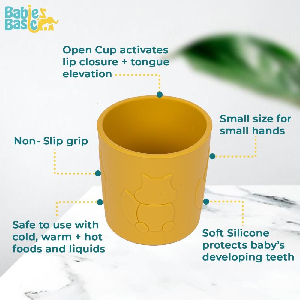 Babies Basic - Silicone Trainer Cup - Yellow