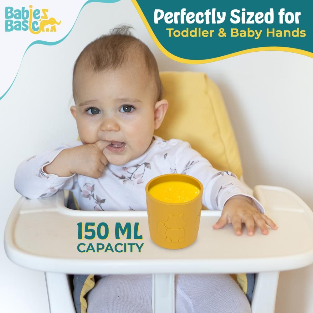 Babies Basic - Silicone Trainer Cup - Yellow