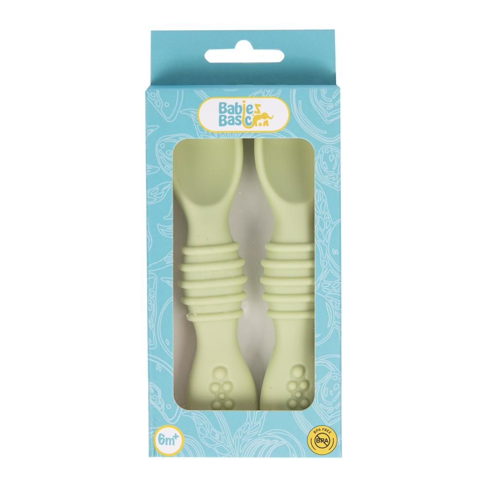 Babies Basic - First Stage Silicone Spoons - Mint