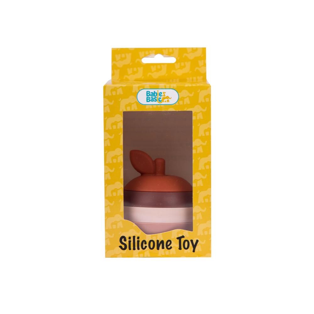 Babies Basic - Silicone Stacking Toy - Apple