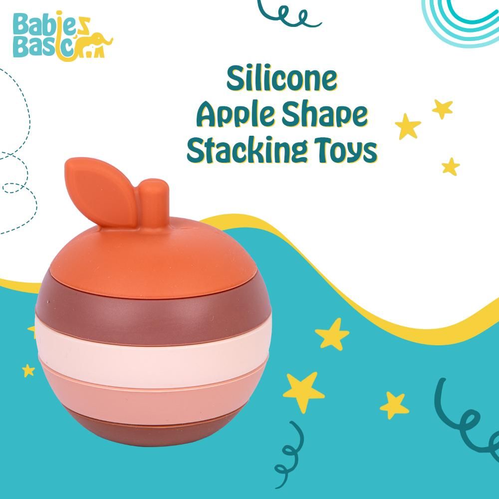 Babies Basic - Silicone Stacking Toy - Apple