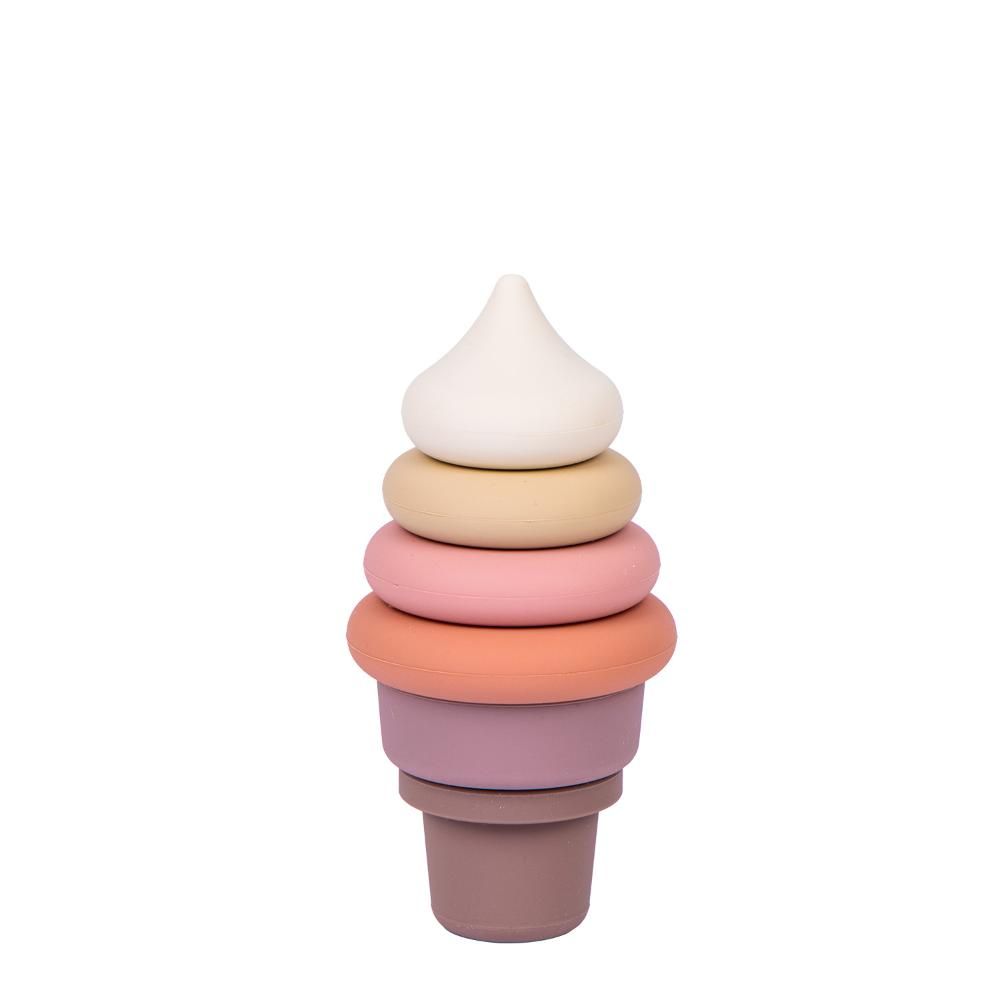 Babies Basic - Silicone Stacking Toy - Ice Cream