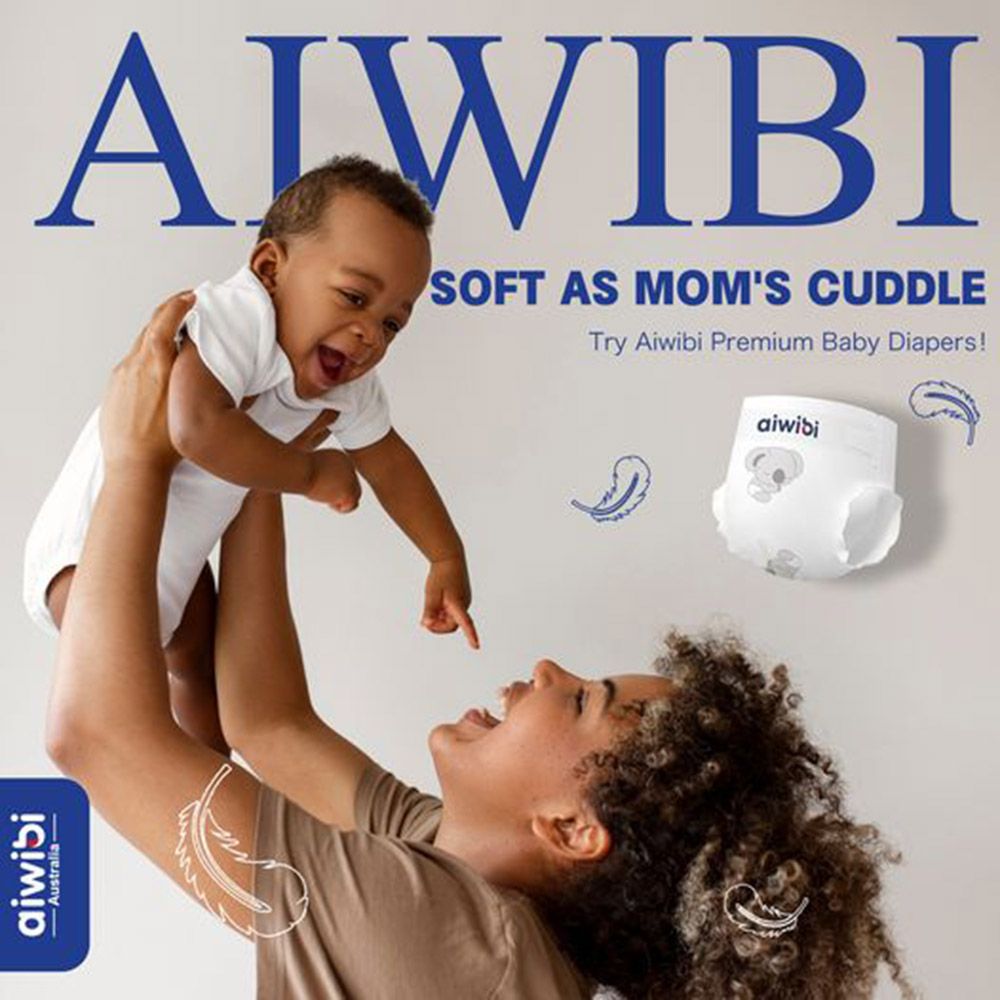 Aiwibi - Premium Ultra Thin Baby Diapers - Size 5 - 12-17 Kgs - 48 pcs