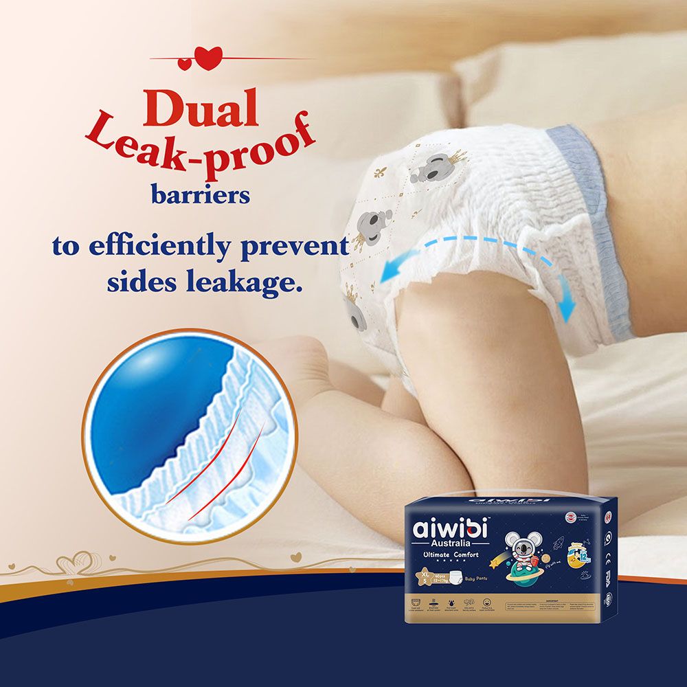 Aiwibi - Ultimate Comfort Baby Diaper Pants - Size 3 - 6-11 Kgs - 48 pcs