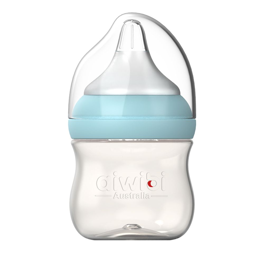 Aiwibi - New Born Baby Feeding Bottle - Blue - 120 ml