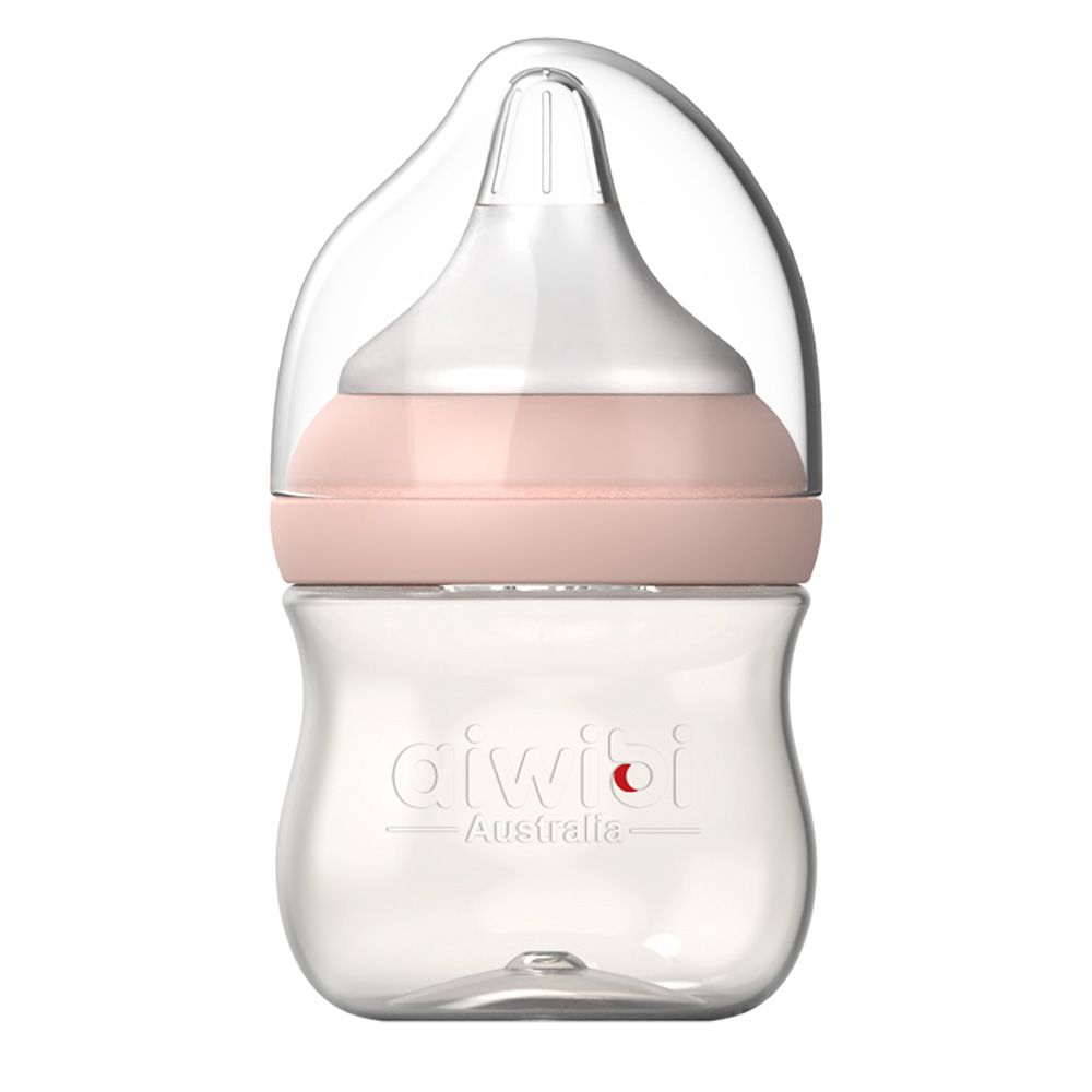 Aiwibi - New Born Baby Feeding Bottle - Pink - 120 ml