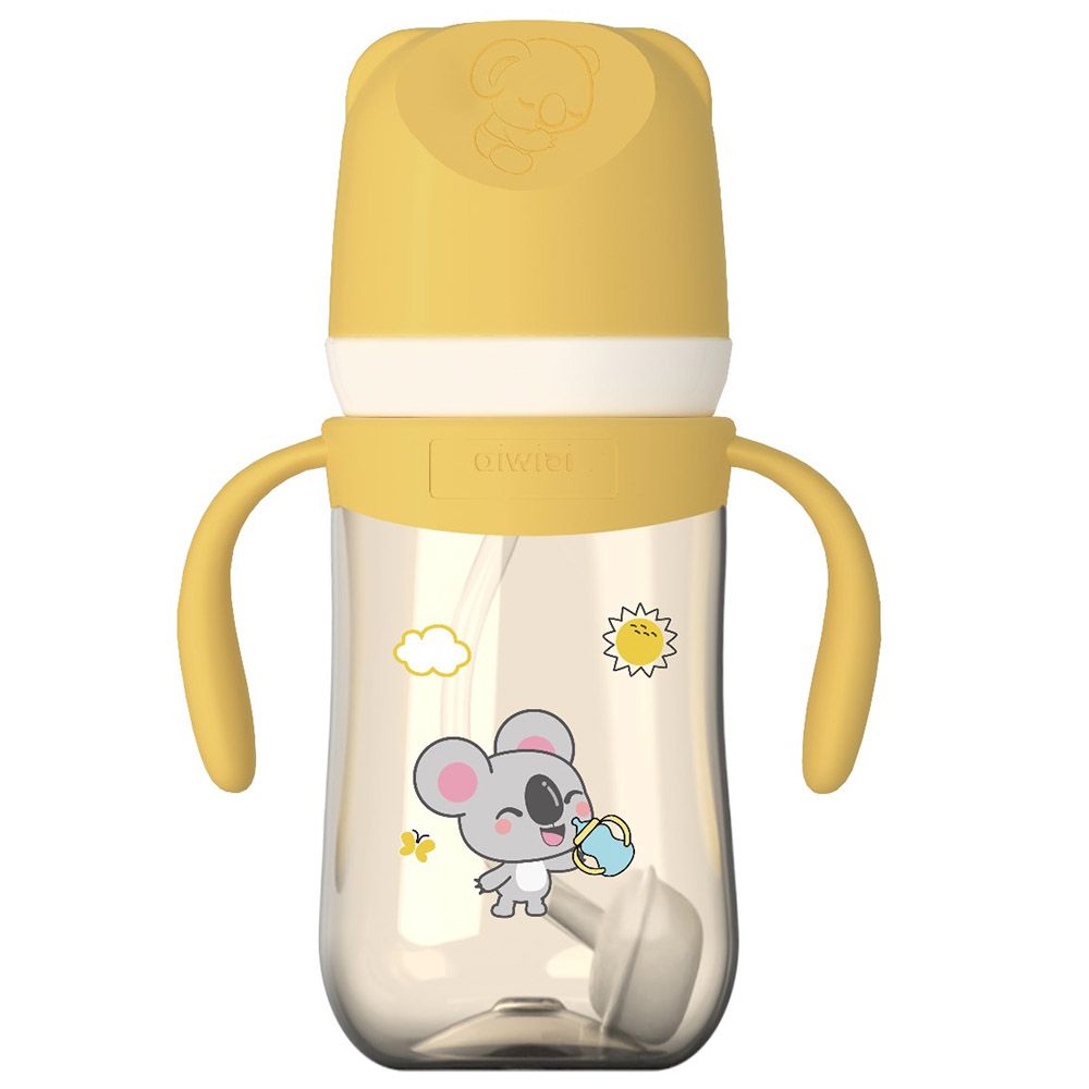 Aiwibi - Baby Feeding Bottle - Yellow - 240 ml