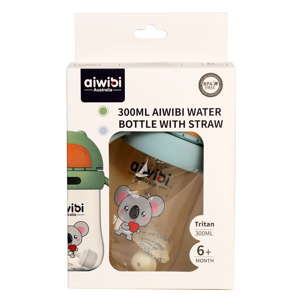 Aiwibi - Baby Water Bottle - Blue - 300 ml