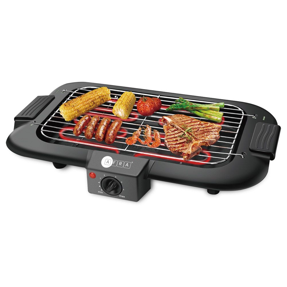 Afra - Japan Portable Electric Barbeque Grill - Black - 2000 W