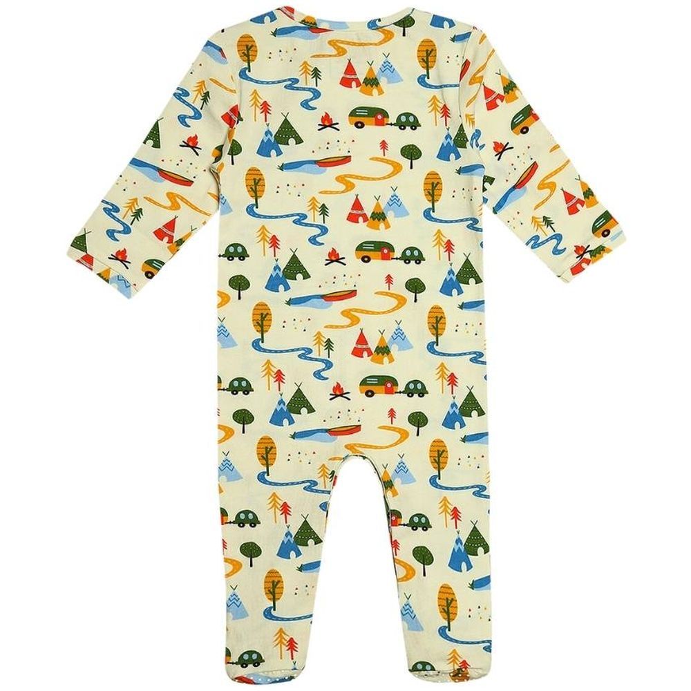 Ola Otter - Baby Footie Sleepsuit - Happy Camping