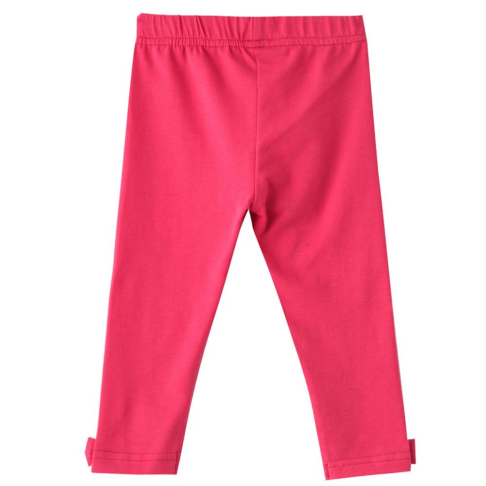 Smart Baby - Baby Girl Legging With Bow - Fuchsia Pink