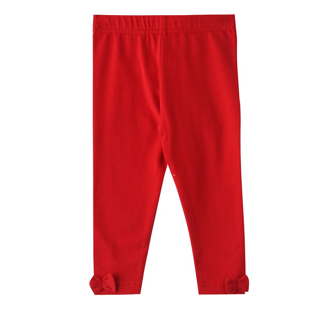 Smart Baby - Baby Girl Legging With Bow - Red