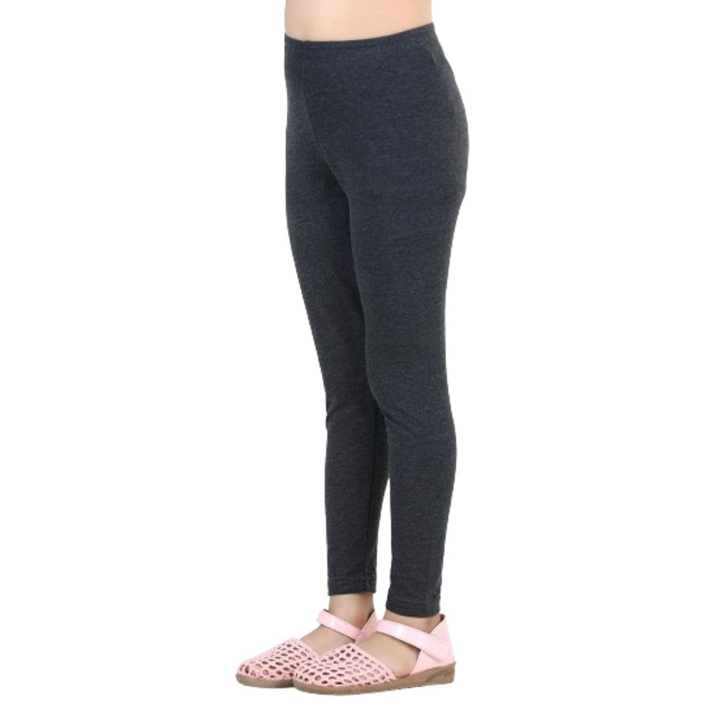 Nexgen Girls - Plain Leggings - Anthra Melange