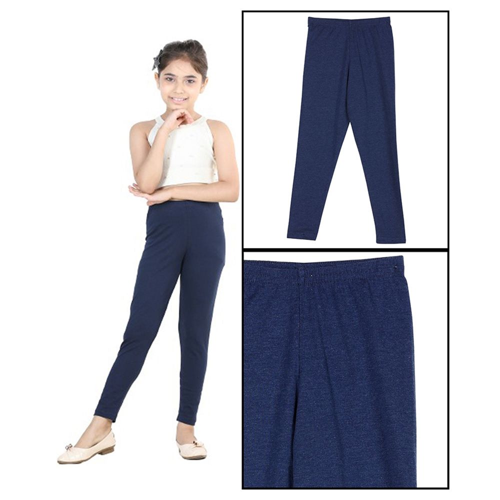 Nexgen Girls - Plain Leggings - Navy Blue