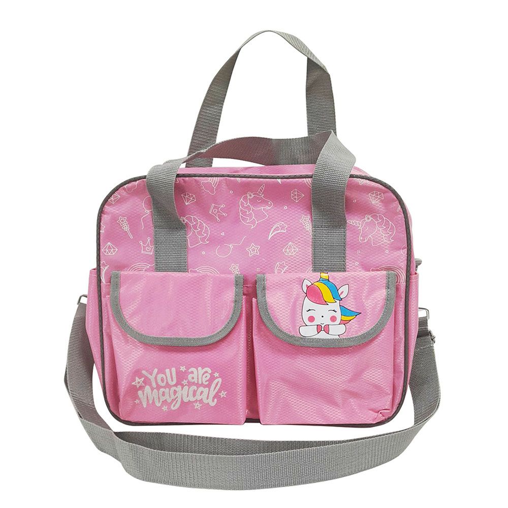 Smart Baby - Baby Girl Unicorn Diaper Bag - Pink