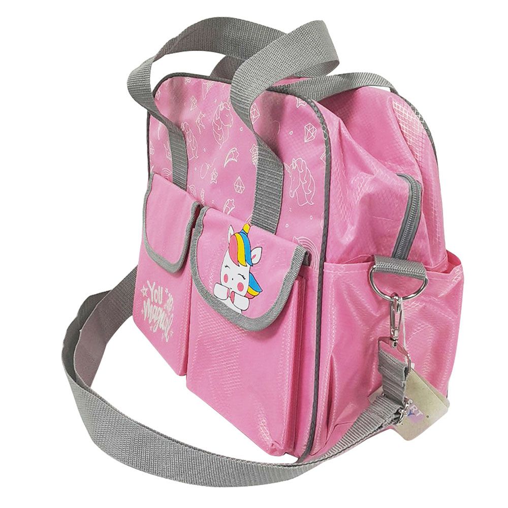 Smart Baby - Baby Girl Unicorn Diaper Bag - Pink