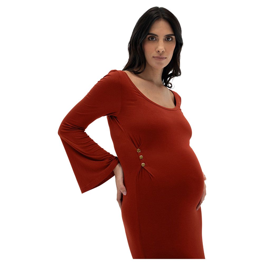 Bump'in Maternity - Ella Dress - Rose Brown