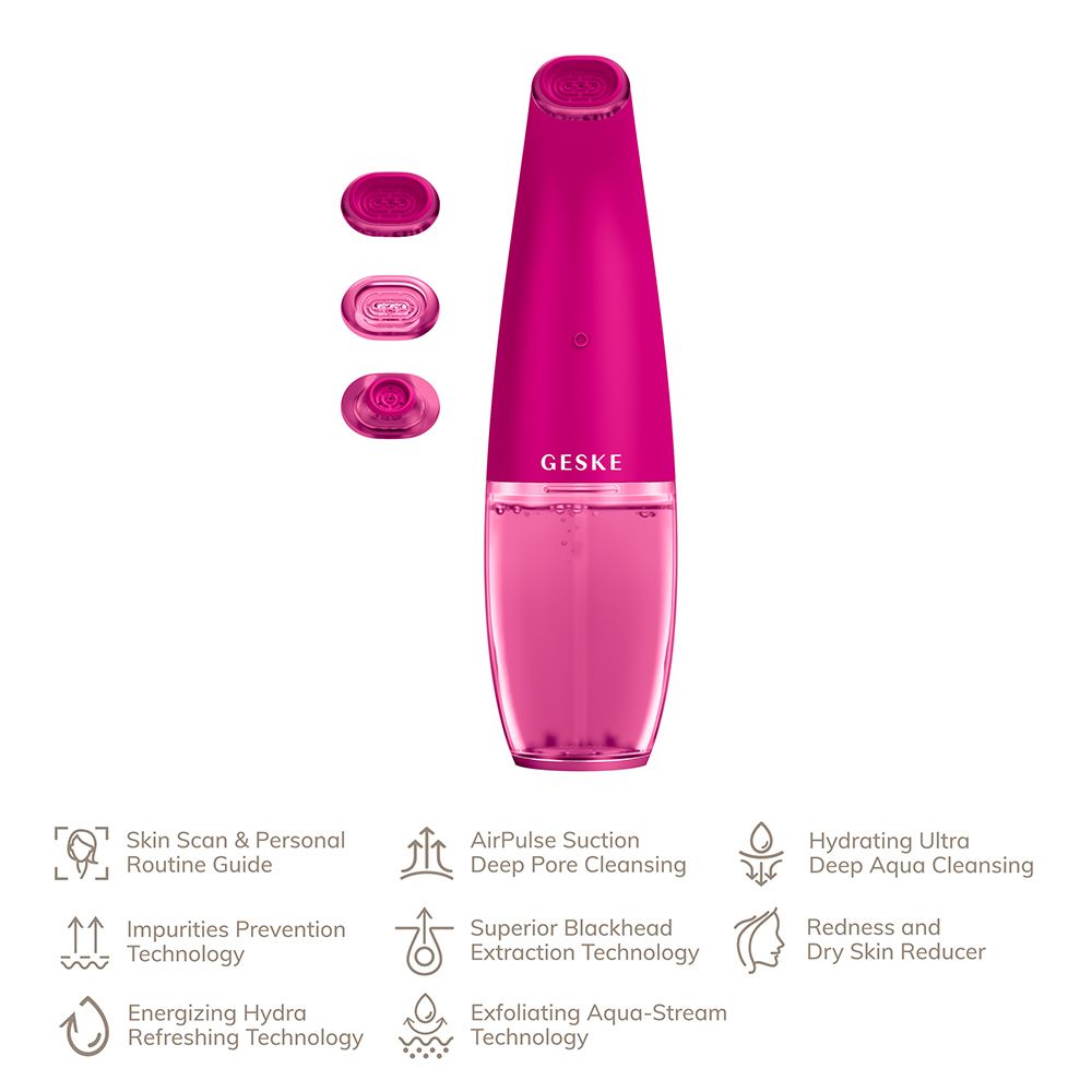 Geske - 8-in-1 Aqua-Stream Face Cleanser - Magenta