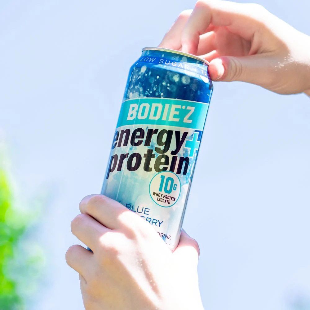 Bodie'z -  Whey Protein Isolate Energy Drink - Blue Raspberry - 500 ml